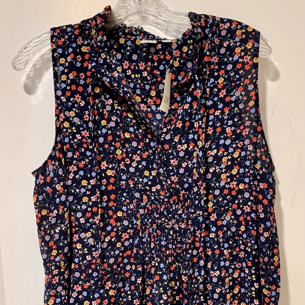 Gap Maternity Sleeveless Floral Shirtdress